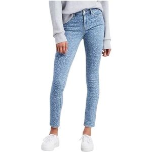 Levi's 711 Classic soft animal print mid-rise Skinny powerful stretch Jeans